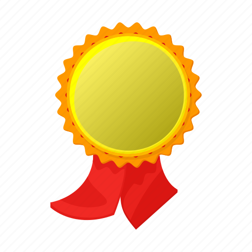 Award, cartoon, competition, gold, place, ribbon, winner icon - Download on Iconfinder