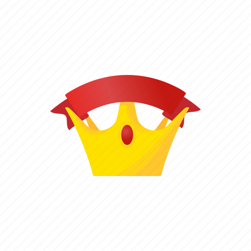 Cartoon, crown, decoration, golden, king, queen, royal icon - Download on Iconfinder
