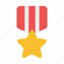 medal, award, badge, star, sports, and, competition