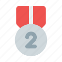 silver, medal, badge, prize, award, competition