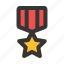 medal, award, badge, star, sports, and, competition 