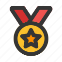 medal, badge, reward, insignia, award