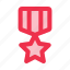 medal, award, badge, star, sports, and, competition 