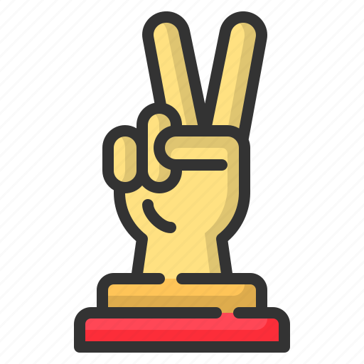 Finger, sign, success, two, victory, winner icon - Download on Iconfinder