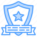 badge, medal, reward, shield, star