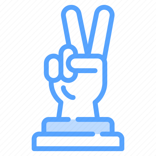 Finger, sign, success, two, victory, winner icon - Download on Iconfinder