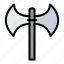 axe, hatchet, sharp, cut, barbarian, fight, war 
