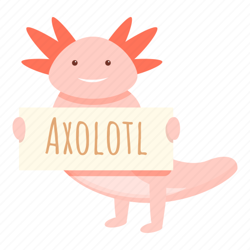Axolotl, animal, banner icon - Download on Iconfinder