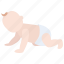 baby, child, crawling, development, diaper, infant, nappy 