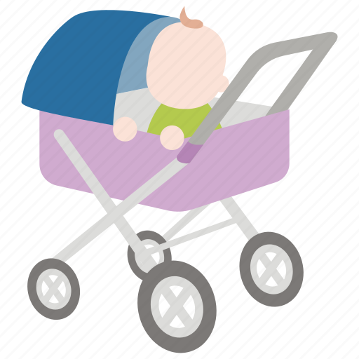 Baby, childhood, early, perambulator, pram, stroller icon - Download on Iconfinder