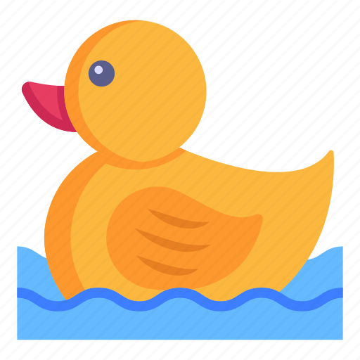 Duckling, rubber duck, duck, bath toy, floating duck icon - Download on Iconfinder