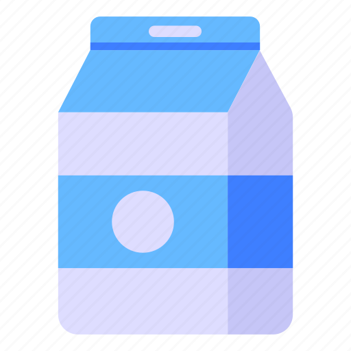 Dairy product, milk container, milk carton, milk, milk packet icon - Download on Iconfinder