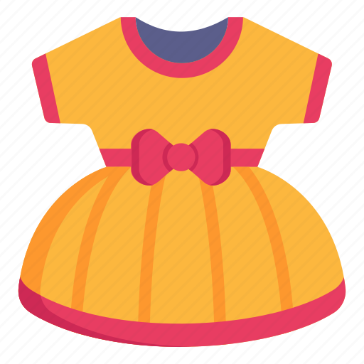 Frock, baby frock, baby dress, baby clothing, attire icon - Download on Iconfinder