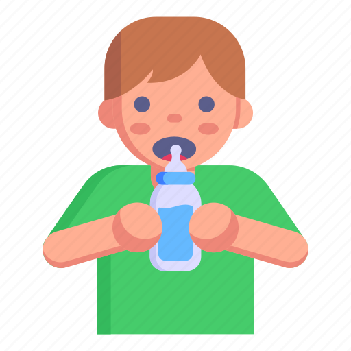 Baby, kid, drinking milk, child, feeding icon - Download on Iconfinder