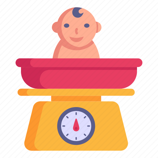 Weight scale, weight machine, baby weight, kid weight, baby scale icon - Download on Iconfinder