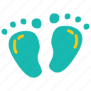 baby, footprint, step, newborn