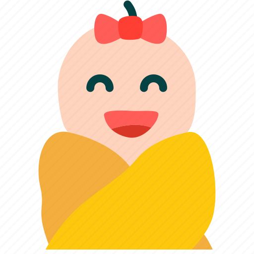 Baby, girl, laugh, happy icon - Download on Iconfinder