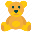 teddy bear, girl, toy, doll