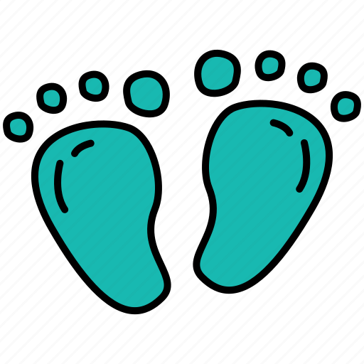 Baby, footprint, newborn, infant icon - Download on Iconfinder