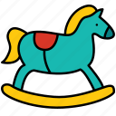 cockhorse, horse, kindergarten, toy