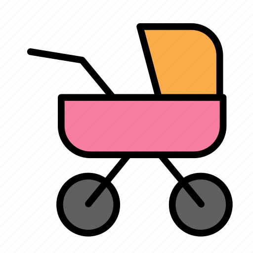 Baby, family, kid, stroller icon - Download on Iconfinder