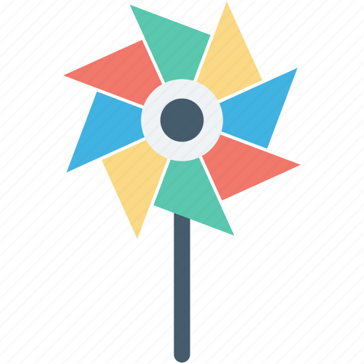 Colors fan, fan, pinwheel, propeller, rotate icon - Download on Iconfinder