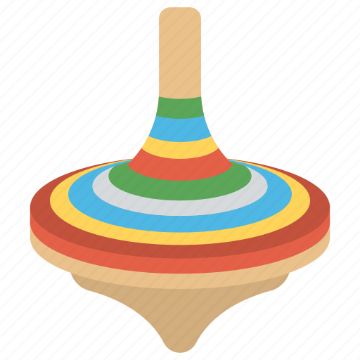 Childhood, kids toy, play, spinning top, toy top icon - Download on Iconfinder