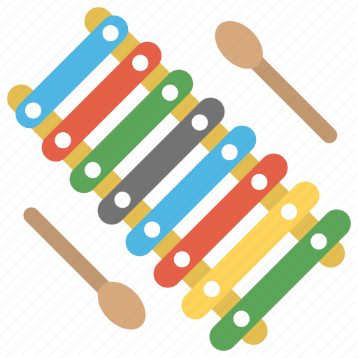 Kids toy, musical instrument, percussion instrument, toy xylophone, xylophone icon - Download on Iconfinder