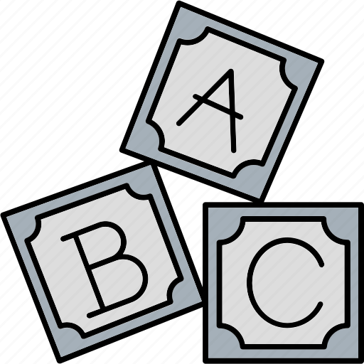 Abc block, alphabet blocks, education, baby study, kids study icon - Download on Iconfinder