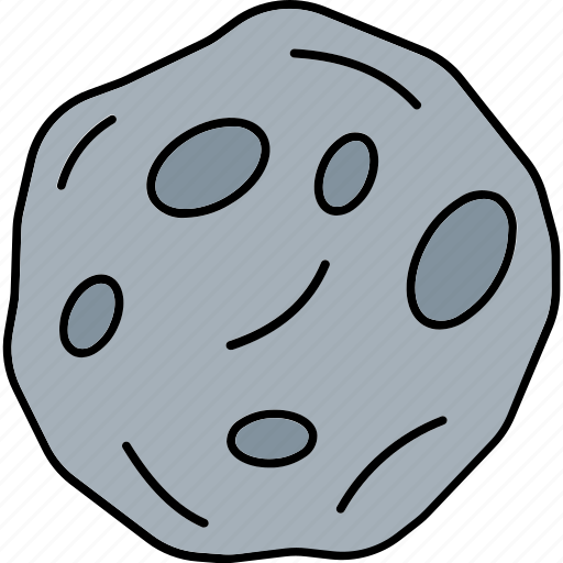 Asteroid, bolide, comet, asteroid shape icon - Download on Iconfinder