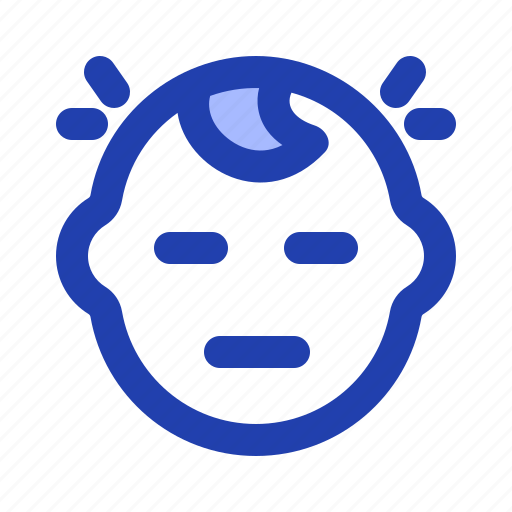 Boy, boring, baby, expression, face icon - Download on Iconfinder