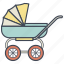 baby, carriage, child, cradle, newborn, pram, stroller 