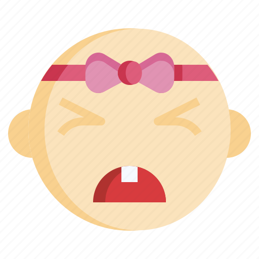 Cry, baby, girl, feelings, faces icon - Download on Iconfinder