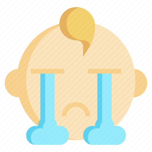 Crying, unhappy, face, baby, boy, feelings icon - Download on Iconfinder
