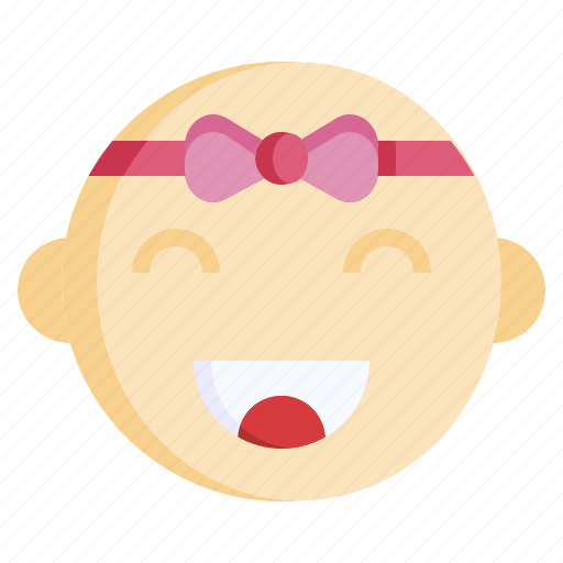 Happy, hour, baby, girl, smileys icon - Download on Iconfinder