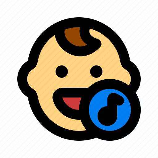 Baby, voice, head, happy icon - Download on Iconfinder