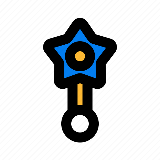 Star, stick, baby, toy icon - Download on Iconfinder