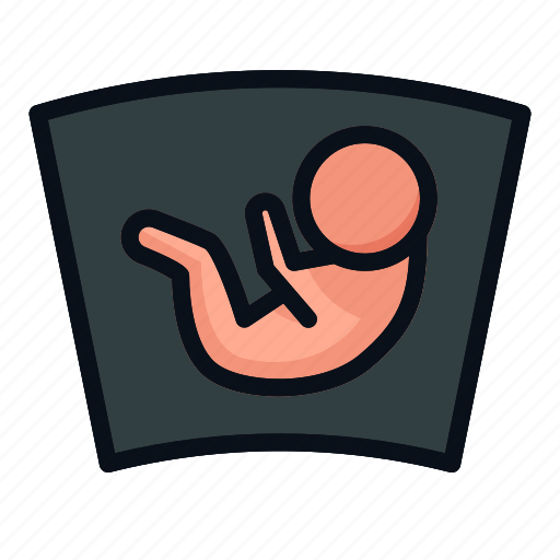 Ultrasound, child, girl, boy, kid, newborn, childhood icon - Download on Iconfinder