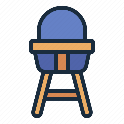 Eat, baby, kid, children, high chair icon - Download on Iconfinder