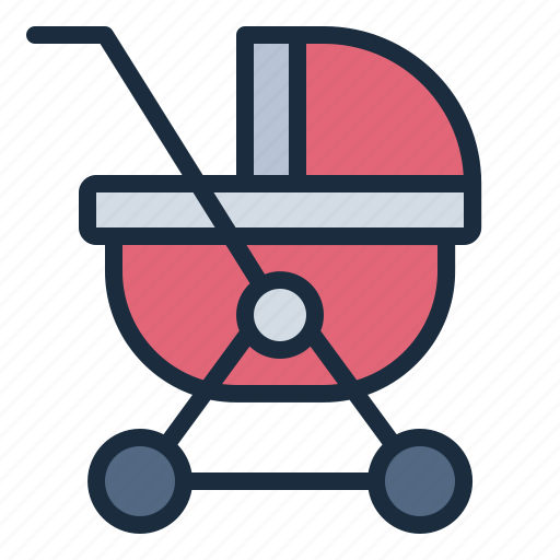 Stroller, baby, kid, children icon - Download on Iconfinder