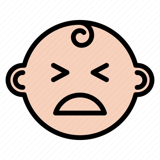 Angry, baby, boy, expression, face icon - Download on Iconfinder