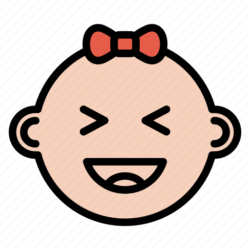 Baby, expression, face, girl, happy icon - Download on Iconfinder