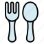 baby, cutlery, fork, kid, spoon 