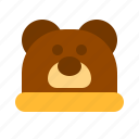 bear, hat, baby, animal