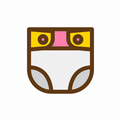 Baby, babys diaper, color, diaper, diapper, nappy icon - Download on Iconfinder