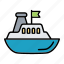 boat, controller, radio, ship, vessel 