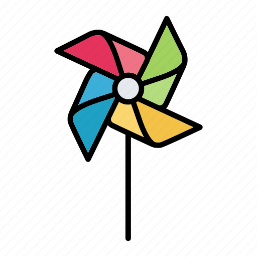 Paper, pinwheel, spin, toy, windmill icon - Download on Iconfinder