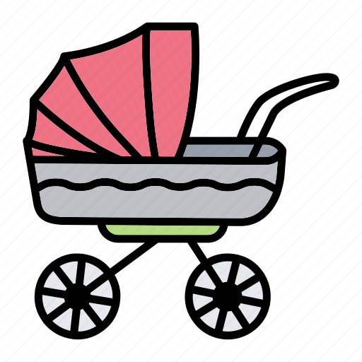 Baby, carriage, pushchair, stroller, trolley icon - Download on Iconfinder