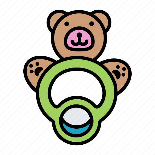 Baby, bear, born, teether, toy icon - Download on Iconfinder