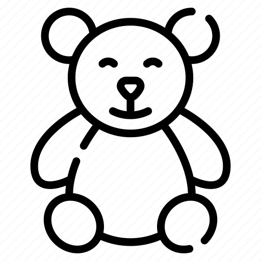 Teddy, bear, soft, plush, stuffed, animal, baby icon - Download on Iconfinder
